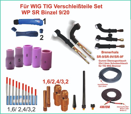Wig tig verschleißteile set - wig,