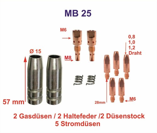 Verschleissteile für 25 - verschleissteile,